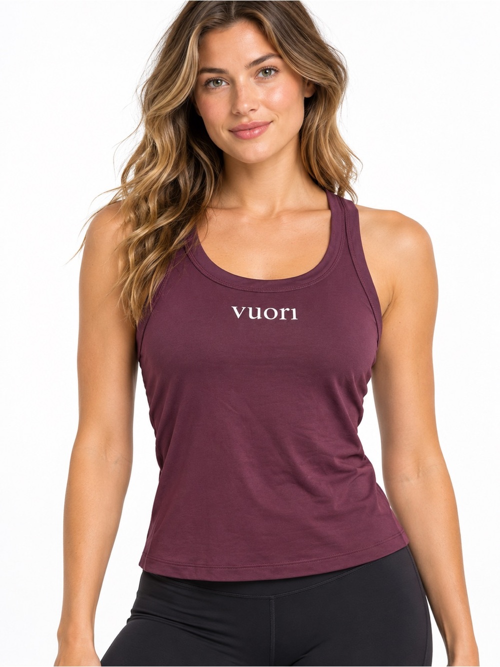 Vuori Women’s Large Plum Racerback Tank Top Workout Yoga Activewear Shirt